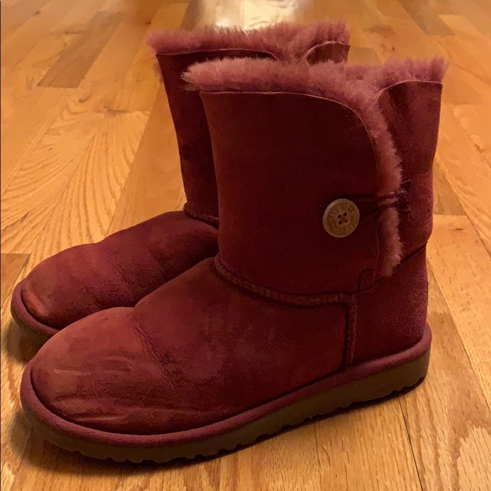 Pink Bailey Button Uggs